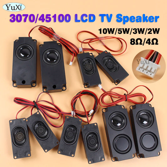 1Pair Audio Portable Speakers For Computer PC Speaker 3070 45100 LCD TV Speakers Rectangle Loudspeaker 2W 3W 5W 10W 4Ohm 8Ohm