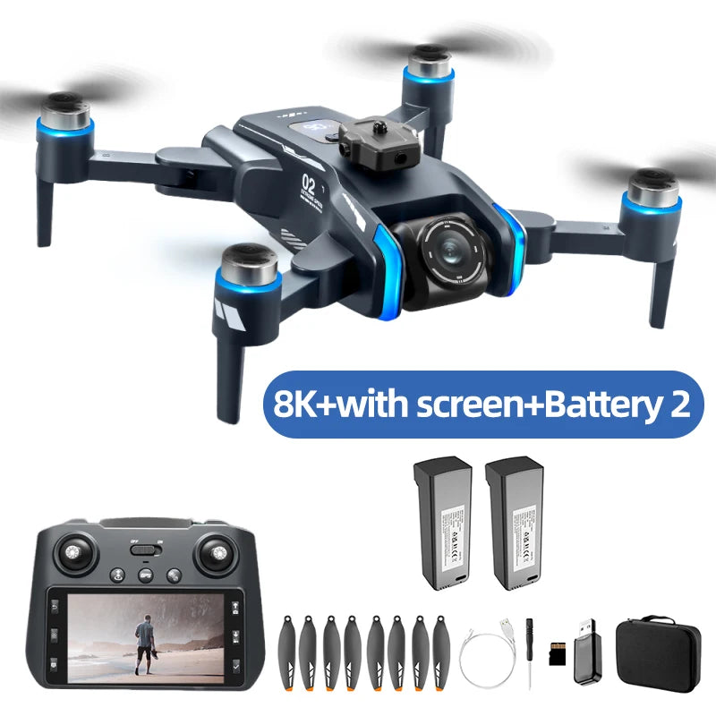 Lenovo  XT808 GPS Drone 4K Professional 8K HD Dual Camera Brushless Motor avoidance WIFI FPV Foldable RC Quadcopter Helicopter