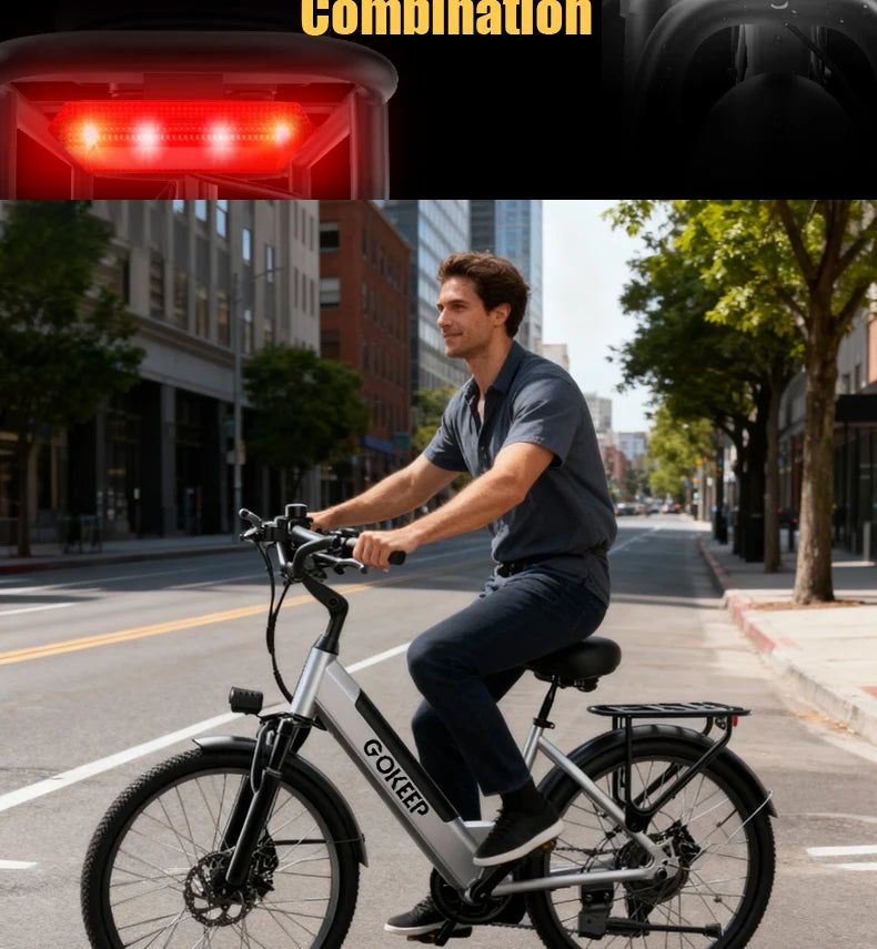 DEEPOWER EP26 offers convenient urban cycling, commuter and leisure electric bicycles, fitness cycling, and eco-friendly cycling