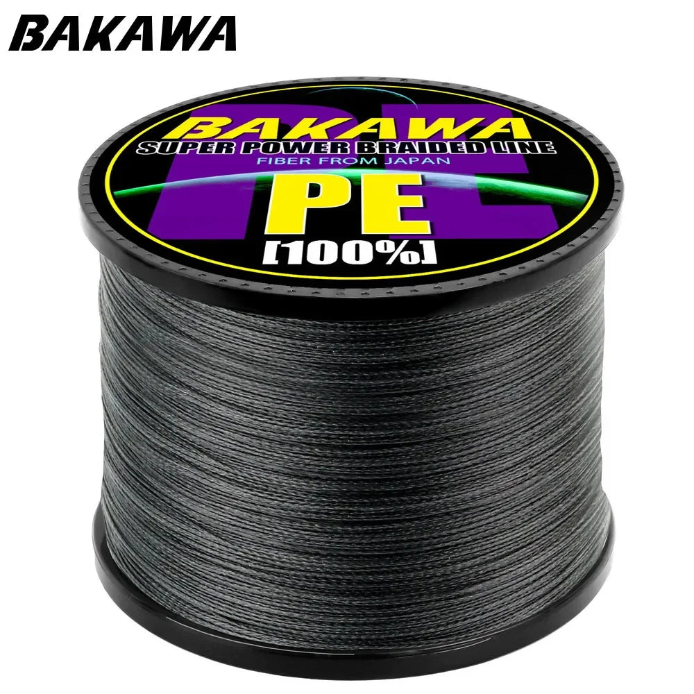 BAKAWA  4 Strands Braided Fishing Lines Multifilament Pesca 100M 300M 500M 1000M Carp Wire Japan Abrasion Resistant Pe Line