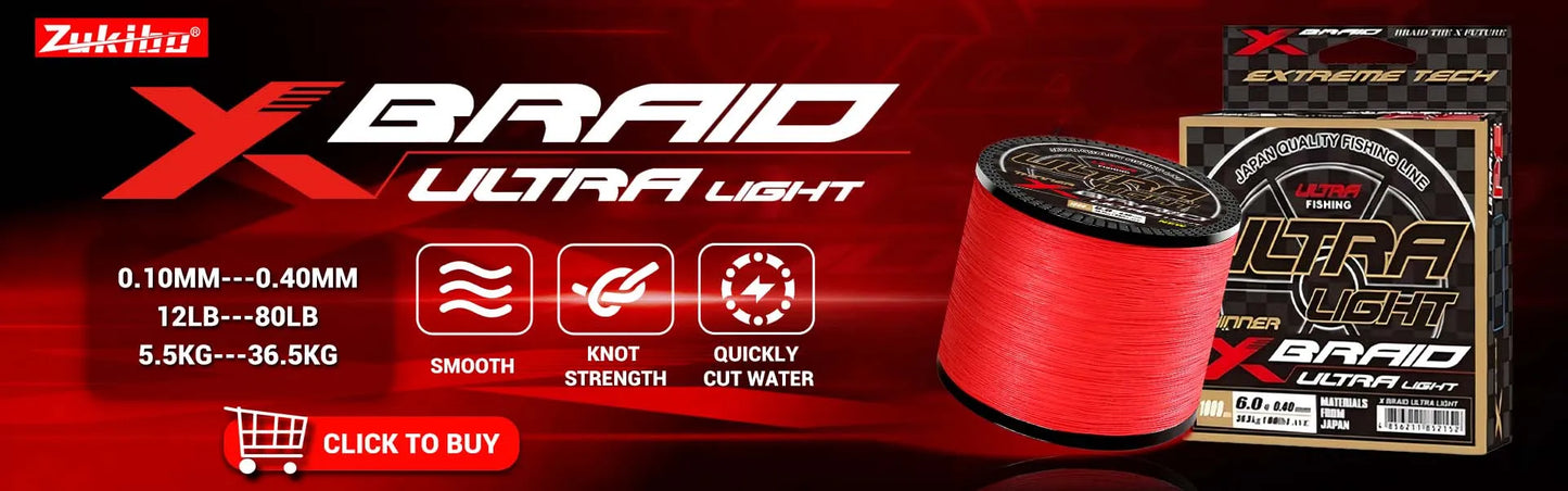 ZUKIBO Ghost 836 500M 8 Strands Braided Fishing Line Advanced Braid PE Line anti-UV Seawater Proof Coating Sinking Fishing Line