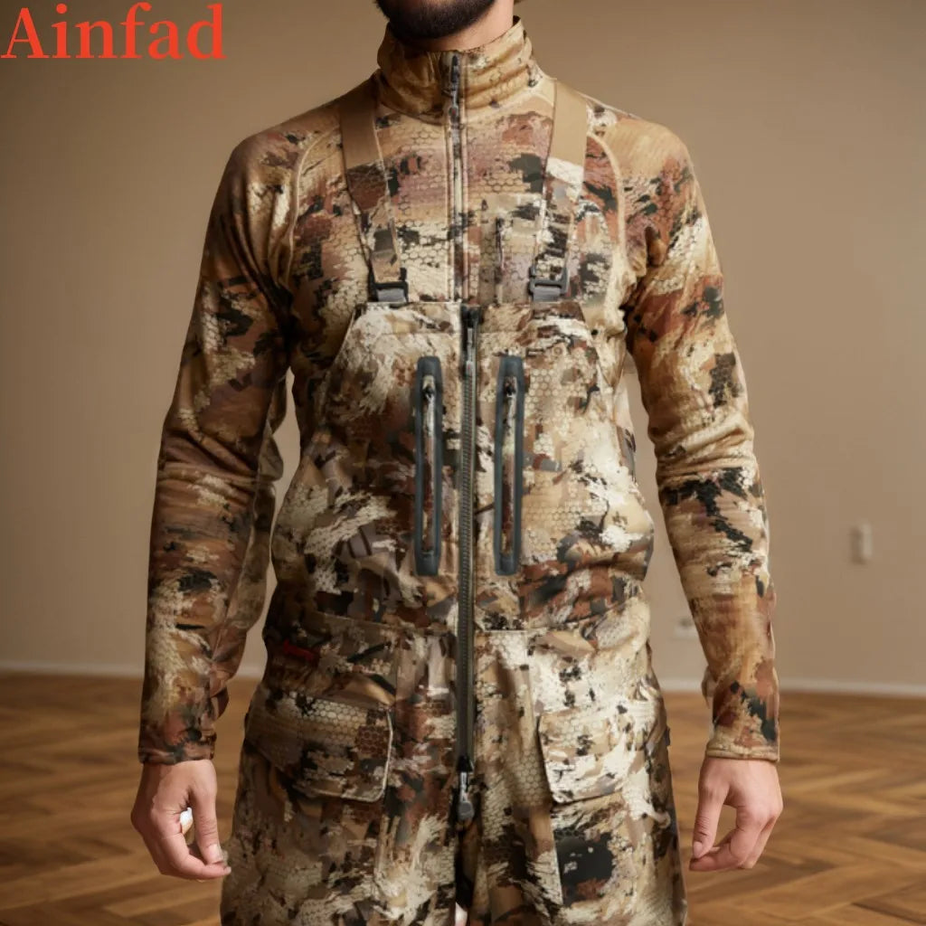 High quality duck hunting outdoor work camouflage pants hunting Hudson Bibs