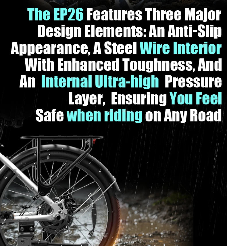 DEEPOWER EP26 offers convenient urban cycling, commuter and leisure electric bicycles, fitness cycling, and eco-friendly cycling