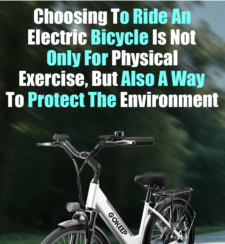 DEEPOWER EP26 offers convenient urban cycling, commuter and leisure electric bicycles, fitness cycling, and eco-friendly cycling