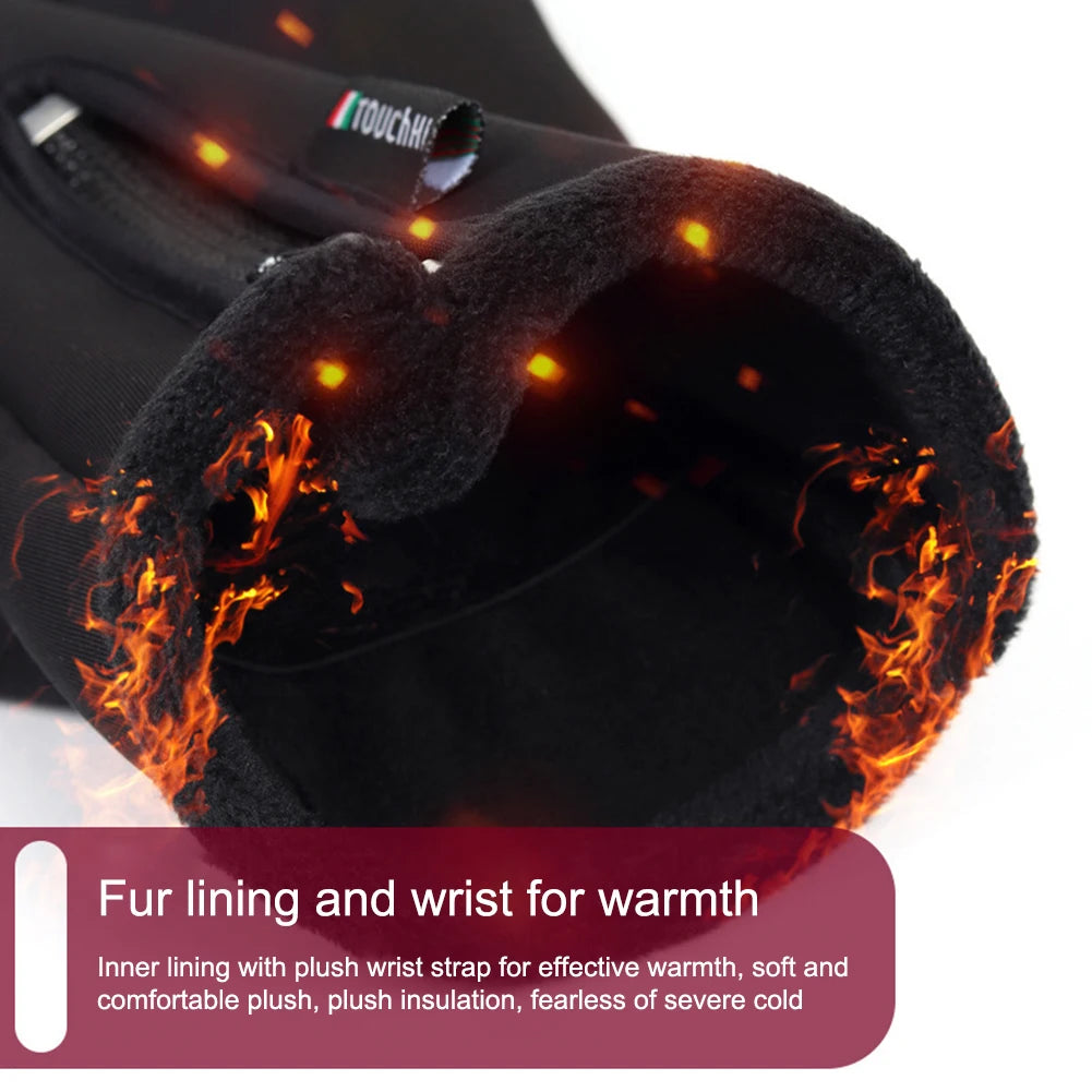 Heated Gloves Eletric Thermal Heat Gloves Winter Warm Skiing Snowboarding Hunting Fishing Waterproof Heated Rechargeable Gloves