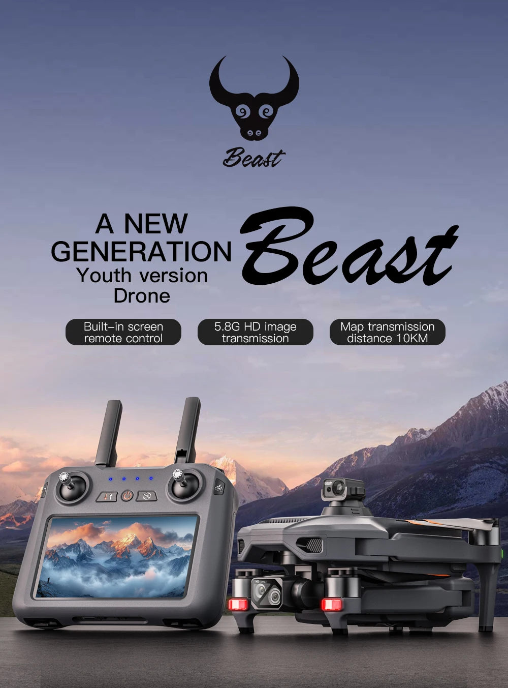 ZLL SG909 MAX GPS Drone With 4K Camera 6KM Touch Screen RC Profesional Drone 360° obstacle avoidance Foldable RC Quadcopter