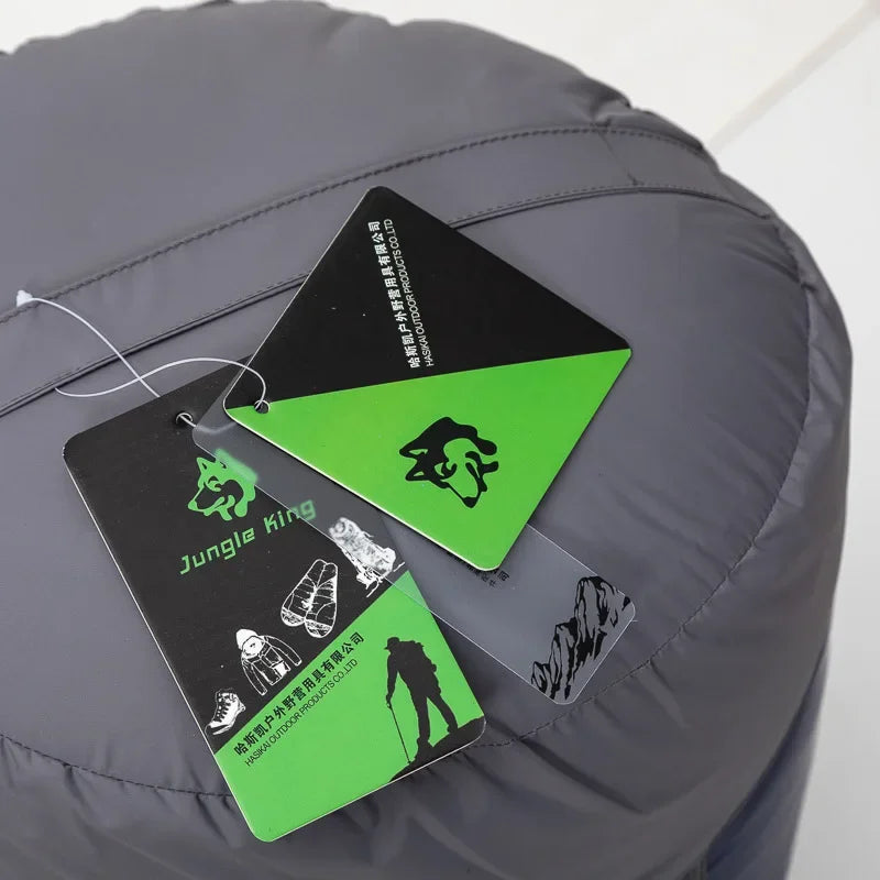 JUNGLEKING Ultralight Mummy Duck Down Sleeping Bag Outdoor Backpacking Camping Hiking Travel Spring Summer Autumn WinterPortable