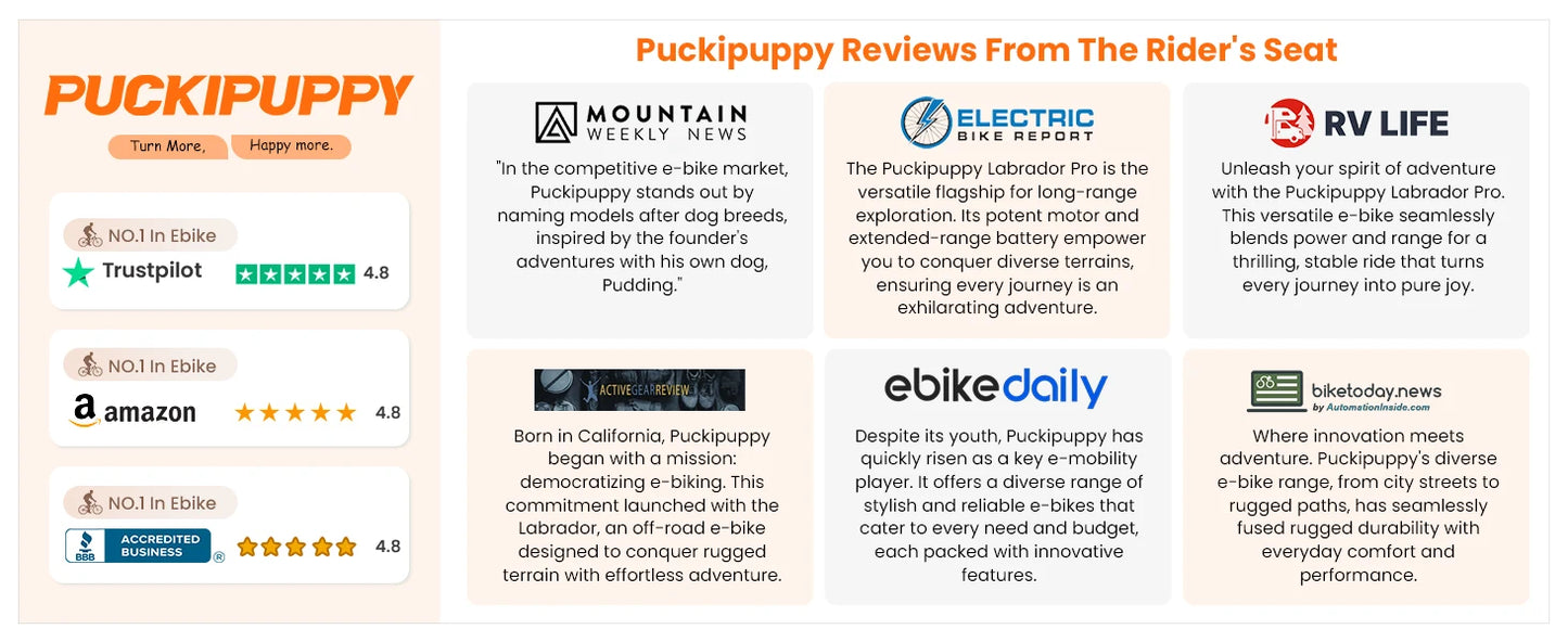 PUCKIPUPPY Husky Electric Trike for Adult 960W Peak Motor 60 Miles Range Tricycle 500 Lbs Load Electric Trike 2-Year Warranty