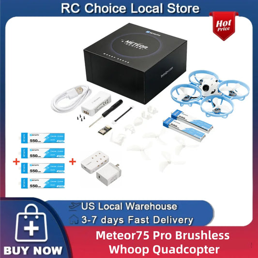 BETAFPV Meteor75 Pro Brushless Whoop Quadcopter(2024) Camera Drones RC Helicopter