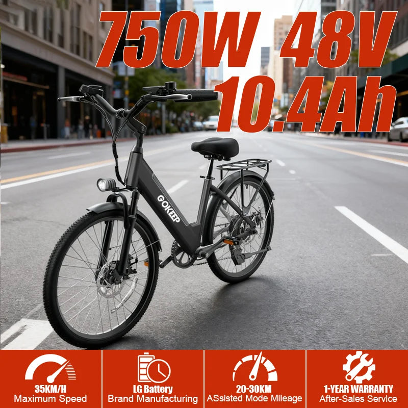 DEEPOWER EP26 offers convenient urban cycling, commuter and leisure electric bicycles, fitness cycling, and eco-friendly cycling