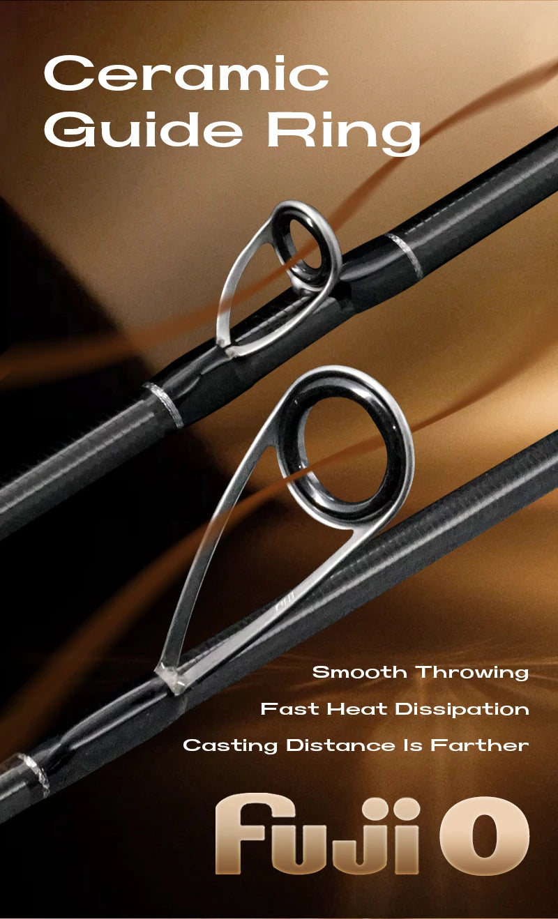 Seasir Salminus XF M/MH Spining&Casting Fishing Rod FUJI O Guide Rings 1.83M Drag 7-9KG 4-Piece Heavy Power All-Round Travel Rod