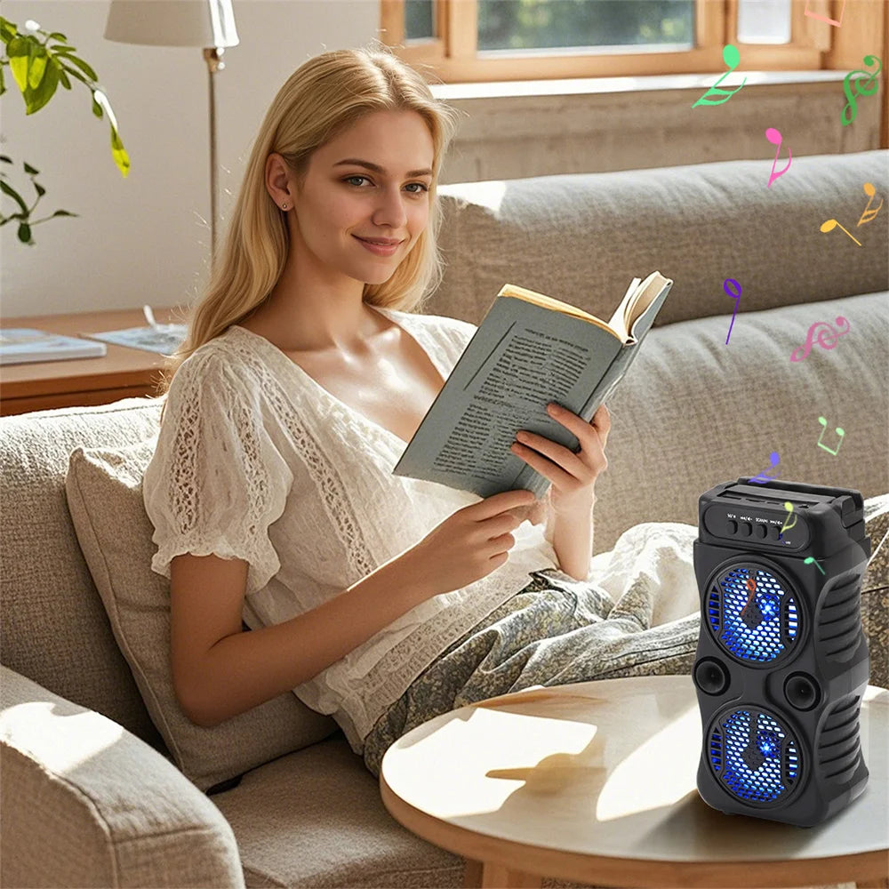 1000W Portable Bluetooth Outdoor Speaker Music Stereo Subwoofer Bass USB Power Supply For Dancing Party Family Karaoke Speaker
