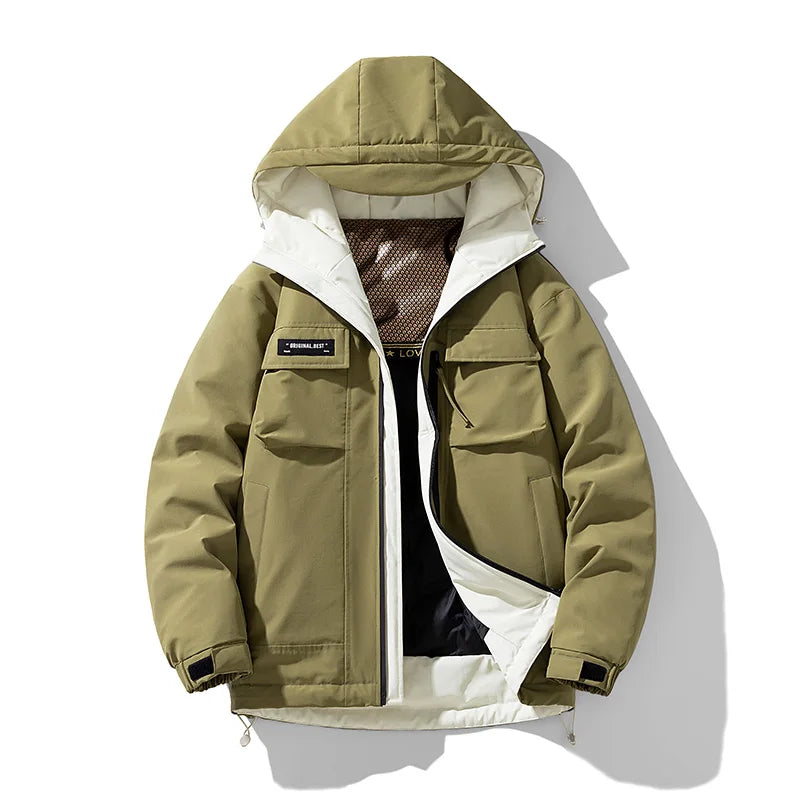 Outdoor Mountaineering Suits Down Jackets Couple Outfits Thickened Windproof Cold-proof Winter Cotton-padded Bread Jackets Coats