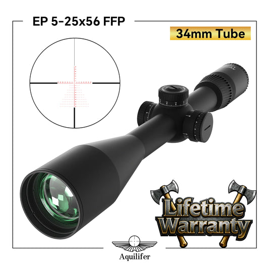 Aquilifer 5-25x56 FFP Rifle Scope Long-Range Sniper Hunting Military Optical 11 Level Illumination Gun Accessories