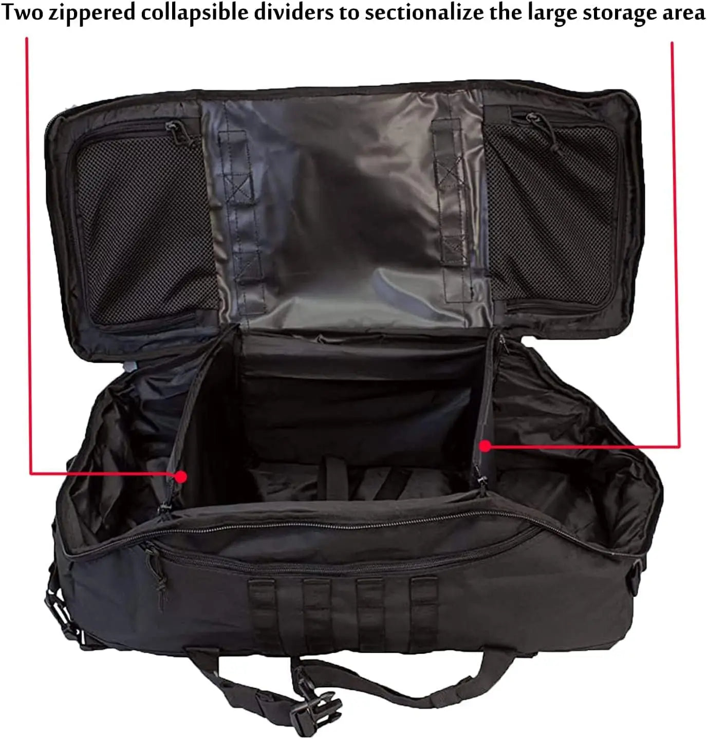 3 in 1 Outdoor Backpack Travel Waterproof Duffel Bag Men Women Sports Fitness Duffel Bag Backpack 45L Weekend Rolling Backpack