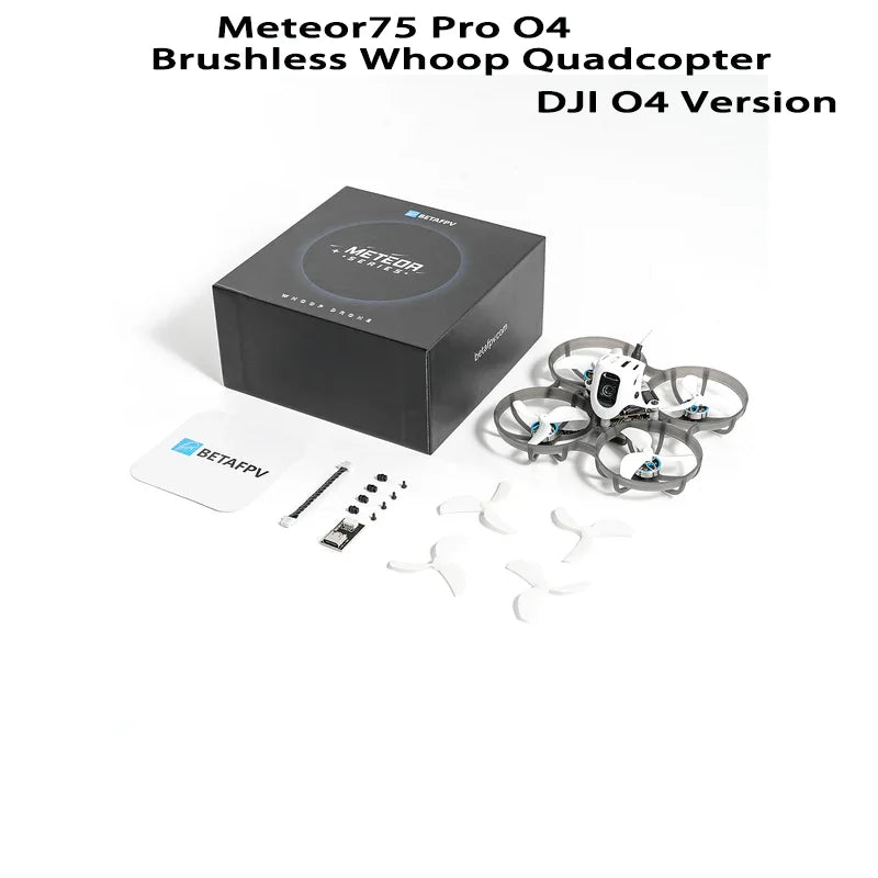 BETAFPV Meteor75 Pro Brushless Whoop Quadcopter DJI O4/PNP Version with Matrix 1S 3IN1 HD FC and 1102 Motor Mini Smart RC Drones
