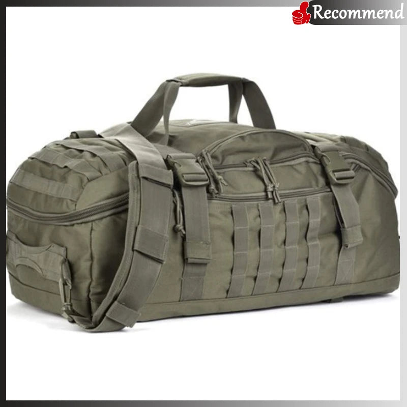 3 in 1 Outdoor Backpack Travel Waterproof Duffel Bag Men Women Sports Fitness Duffel Bag Backpack 45L Weekend Rolling Backpack