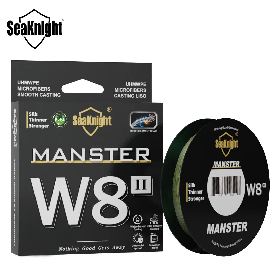 SeaKnight NEW W8 II MANSTER Braid Fishing Line 150M 300M 500M 15-100LB 8 Strands Multifilament PE Line For Freshwater Saltwater