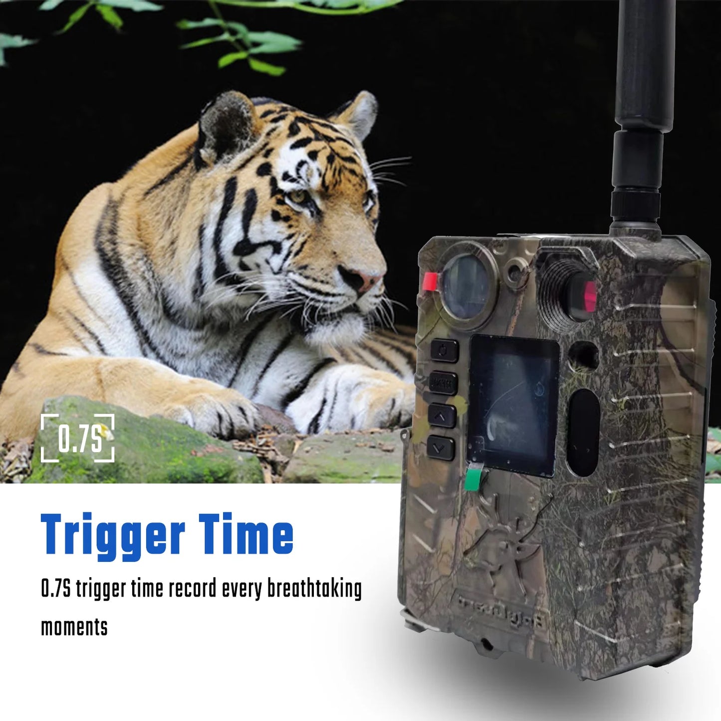 BolyGuard 2025 BG410-M(S) 4K FHD 37MP Trail Camera 940nm IR Night Vision, 4G Wireless, Outdoor Hunting Camera+gift 32GB TF