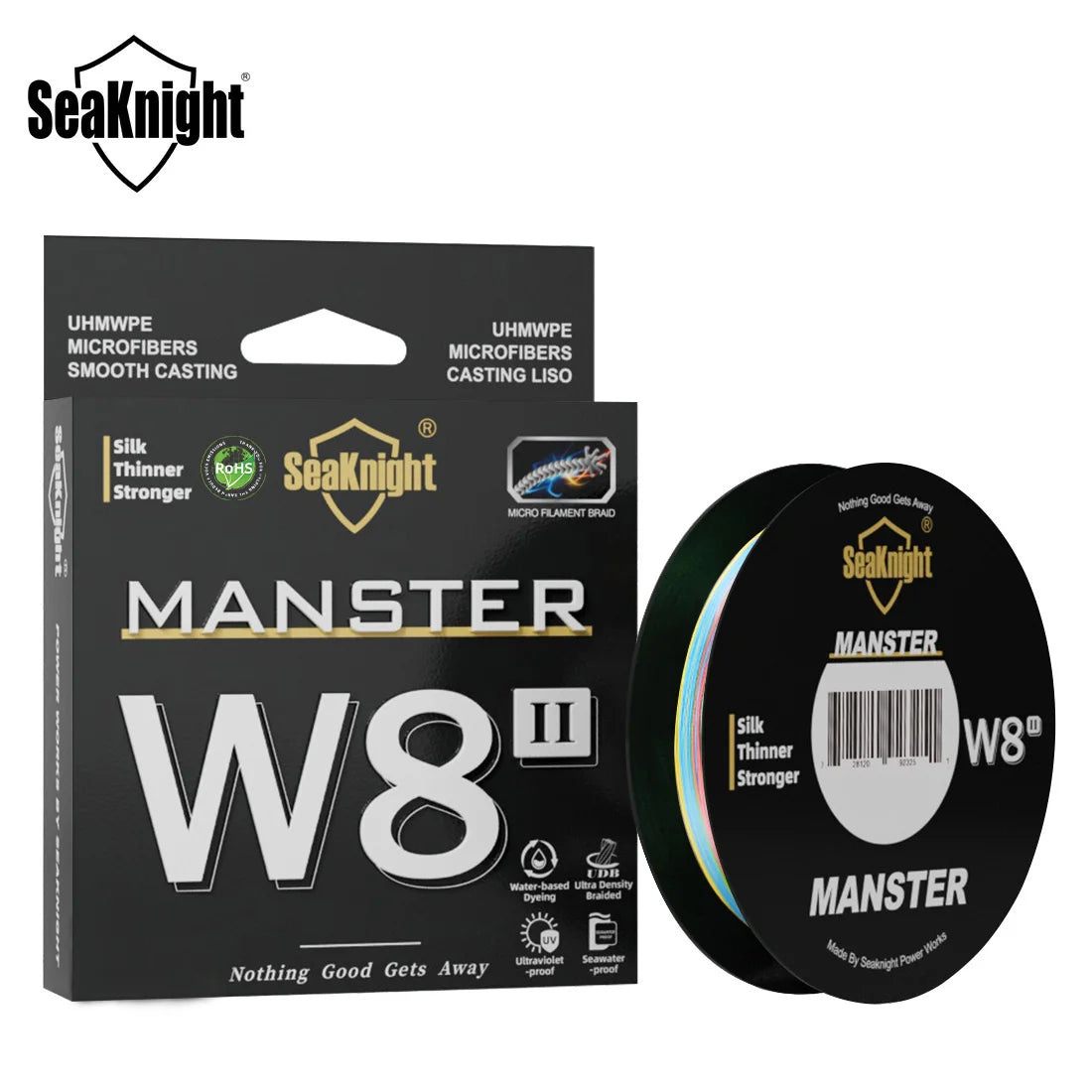 SeaKnight NEW W8 II MANSTER Braid Fishing Line 150M 300M 500M 15-100LB 8 Strands Multifilament PE Line For Freshwater Saltwater