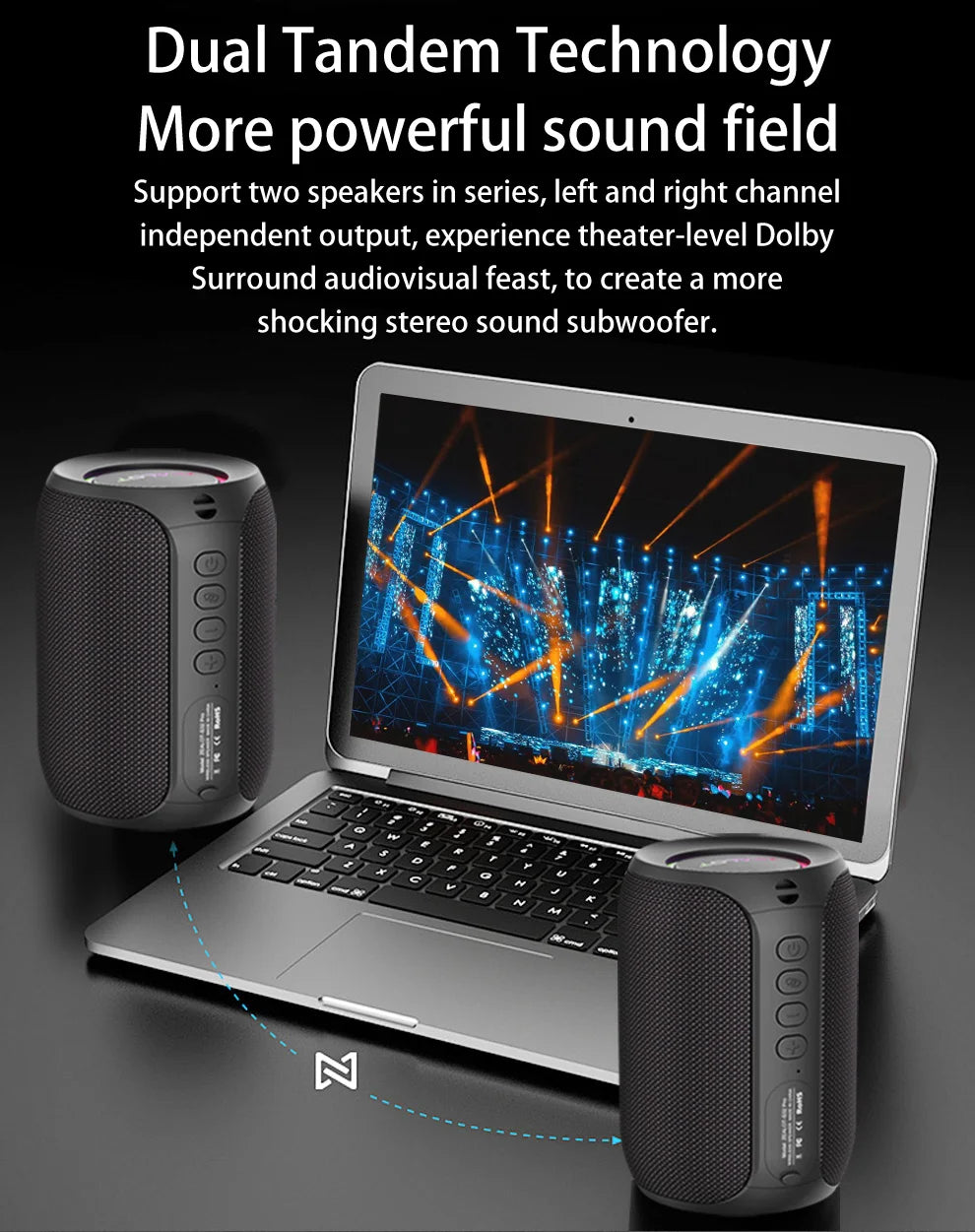 ZEALOT S32 pro Bluetooth Wireless Outdoor Portable Subwoofer Speaker Waterproof IPX6 Dual Pairing 3600mAh Wireless Speaker