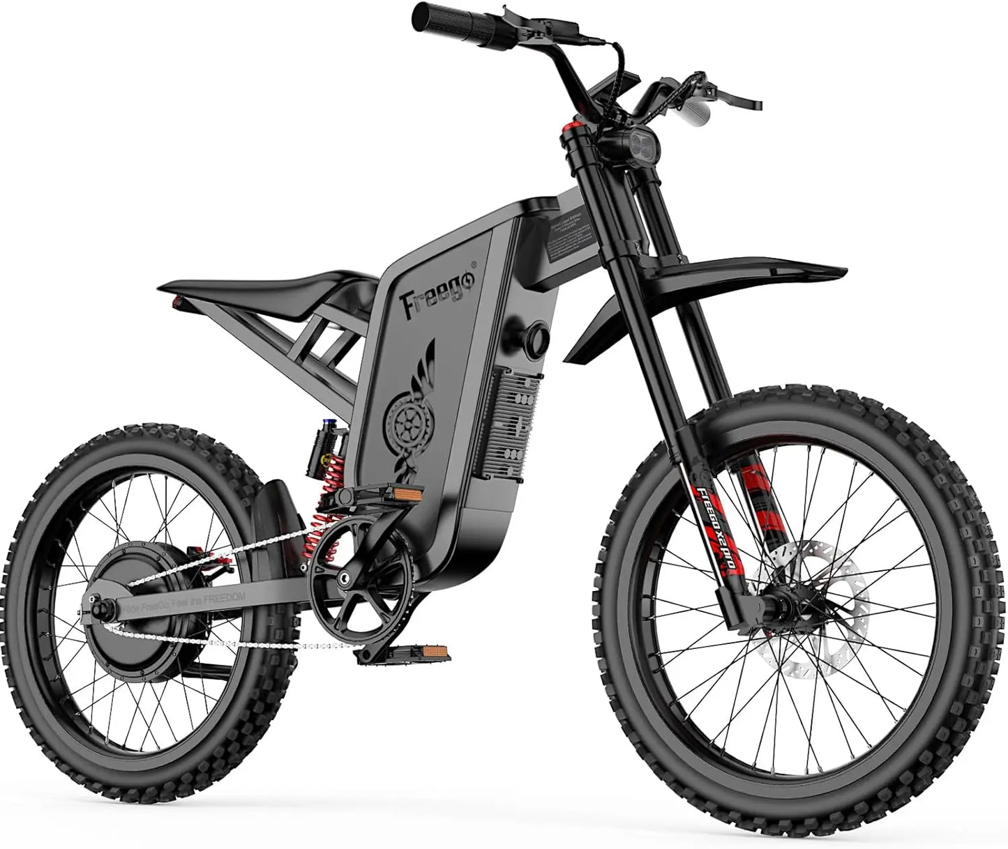 2025 Electric Dirt Bike X2 Pro Electric Motorcycle 6000W(Peak) Motor 1800wh Battery 7 Speed 50MPH Off Road Electric Bicycle