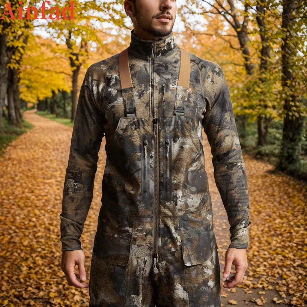 High quality duck hunting outdoor work camouflage pants hunting Hudson Bibs