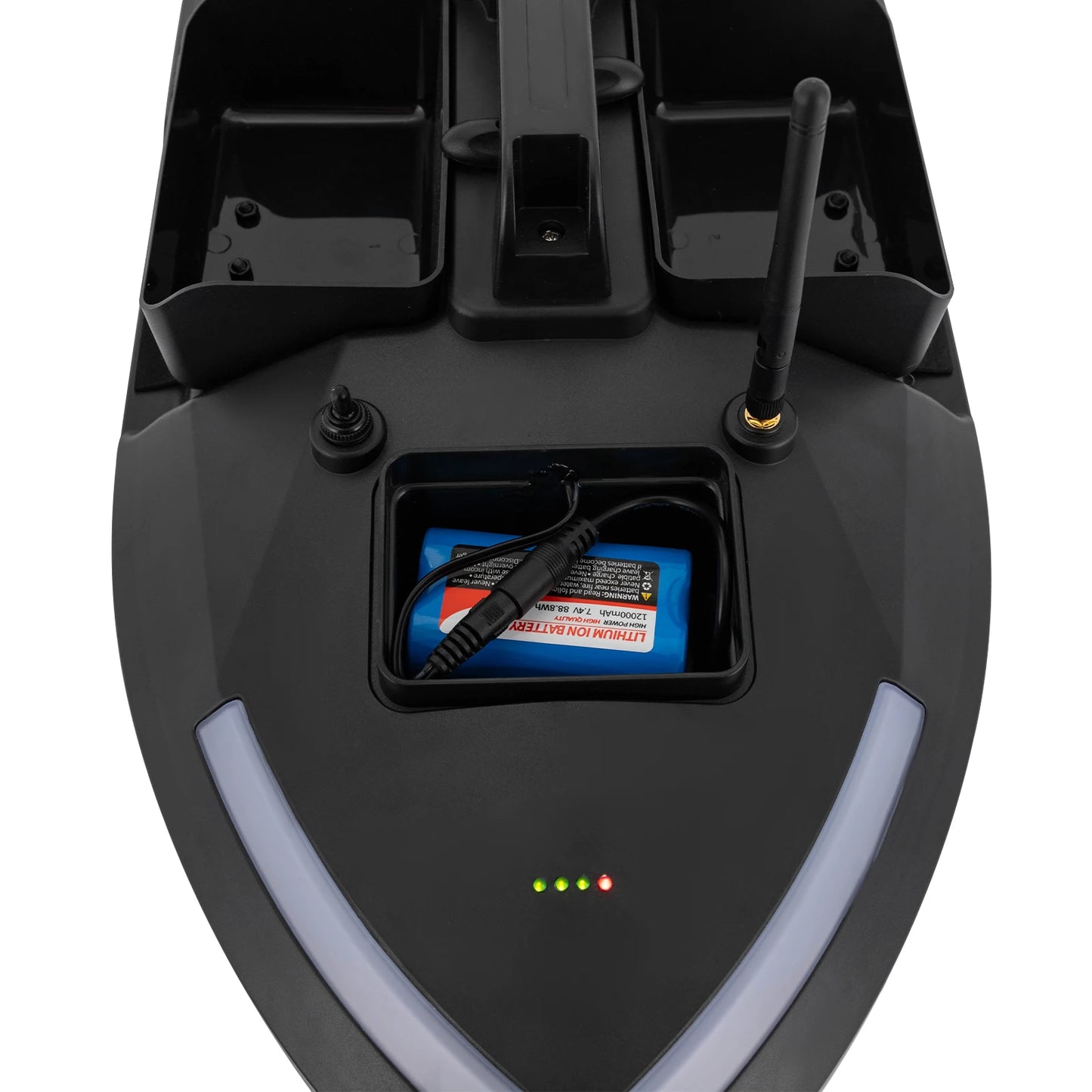 Rechargeable Fishing Bait Boat 500m Remote Control GPS Bait Boat Fish Finder with 1 Charger 2kg Load