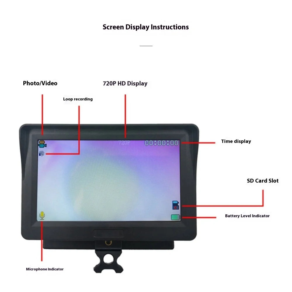 4.3-inch high-definition large screen night vision , 3-megapixel hunting rifle sight, hunting observation scope Outdoor Hunting