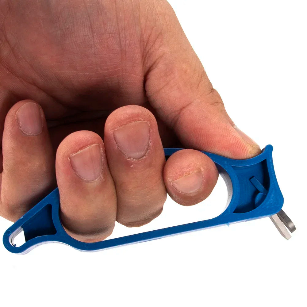 1/2/3pcs Winter Ice Fishing File Portable Blue Spiral Drilling Bit ABS Diamond Ice Auger Blade Sharpener Outdoor Tackles Tools