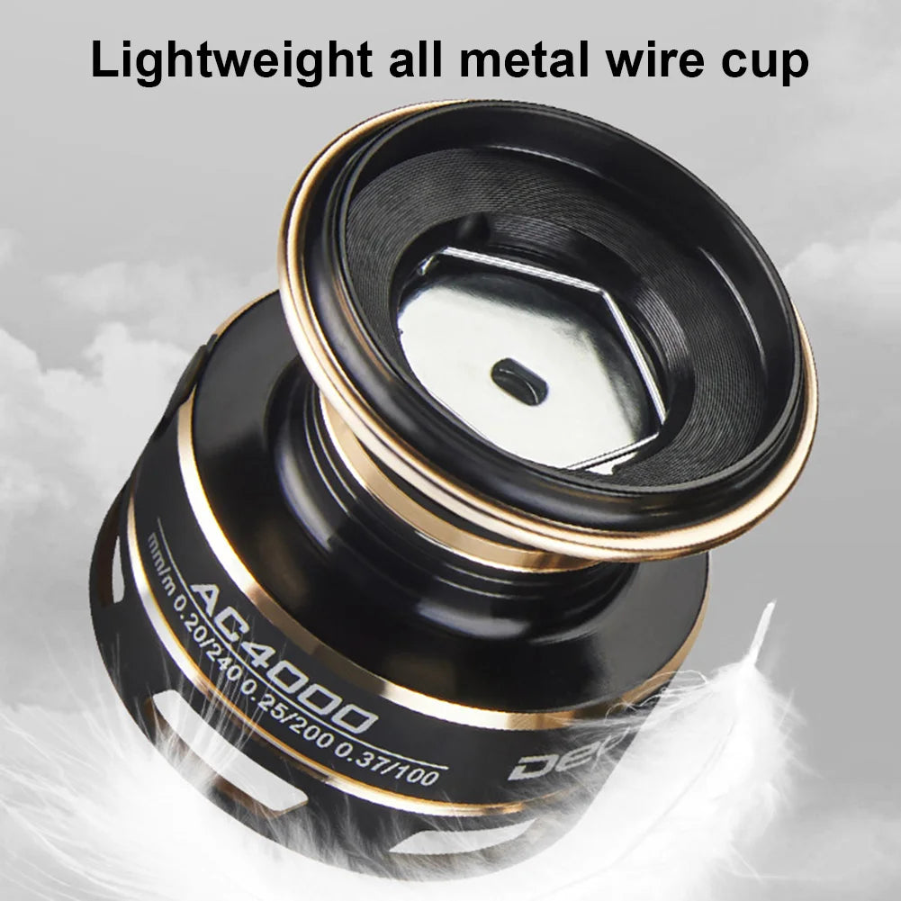 All Metal Fishing Reel 10KG Max Drag Casting Reel 5.2/1 Gear Ratio All Purpose Fishing Spinning Reel for Freshwater Saltwater