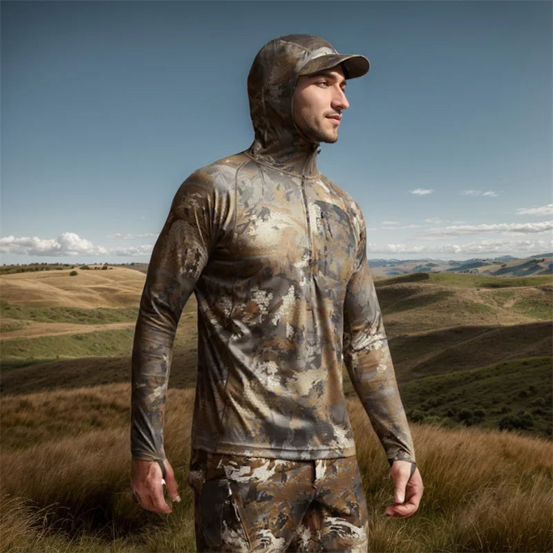 Ainfad Core Lightweight hoodie camouflage clothing Mask pullover hunting fishing hoodie