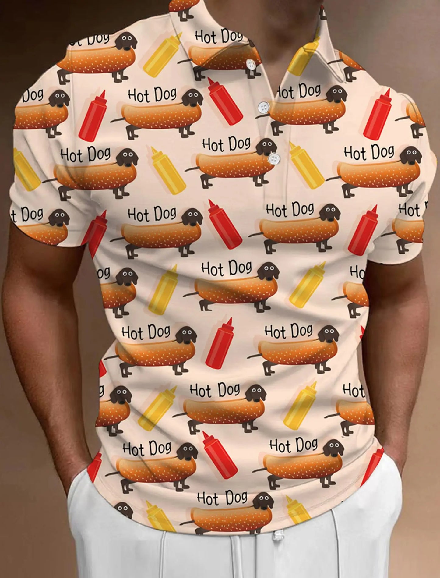 Men's Golf Shirt Hawaii Golf Polo Shirt Tennis Sports T-shirt Soft Breathable Elastic Fabric Short Sleeve