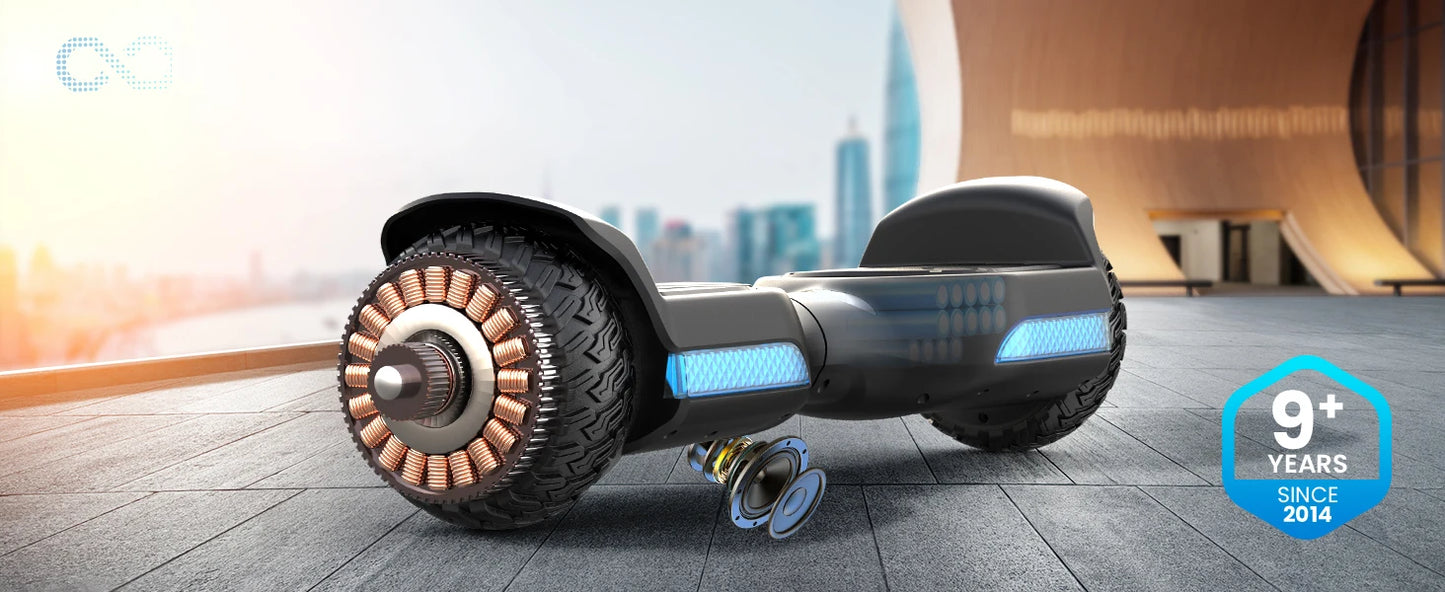 6.5''Self Balancing Hoverboard -All Terrain Hoverboard for Kids w/ LED Light&Bluetooth Speaker