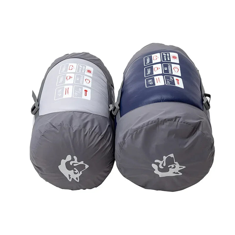 JUNGLEKING Ultralight Mummy Duck Down Sleeping Bag Outdoor Backpacking Camping Hiking Travel Spring Summer Autumn WinterPortable