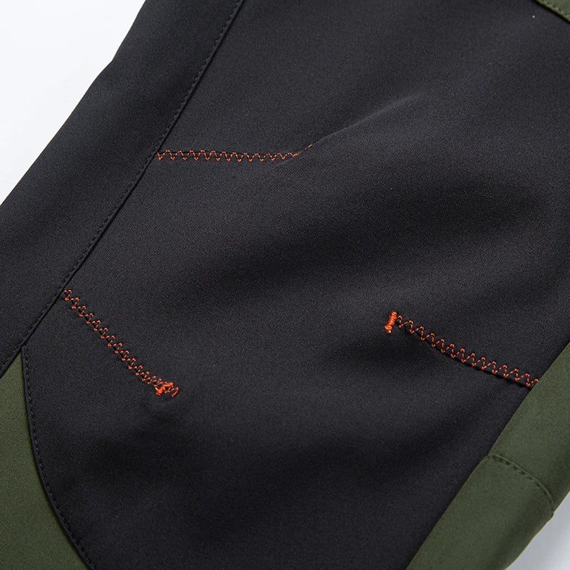 LNGXO Thick Warm Fleece Hiking Pants Men Winter Waterproof Windproof Outdoor Soft Shell Rain Trousers Trekking Camping Ski Pants