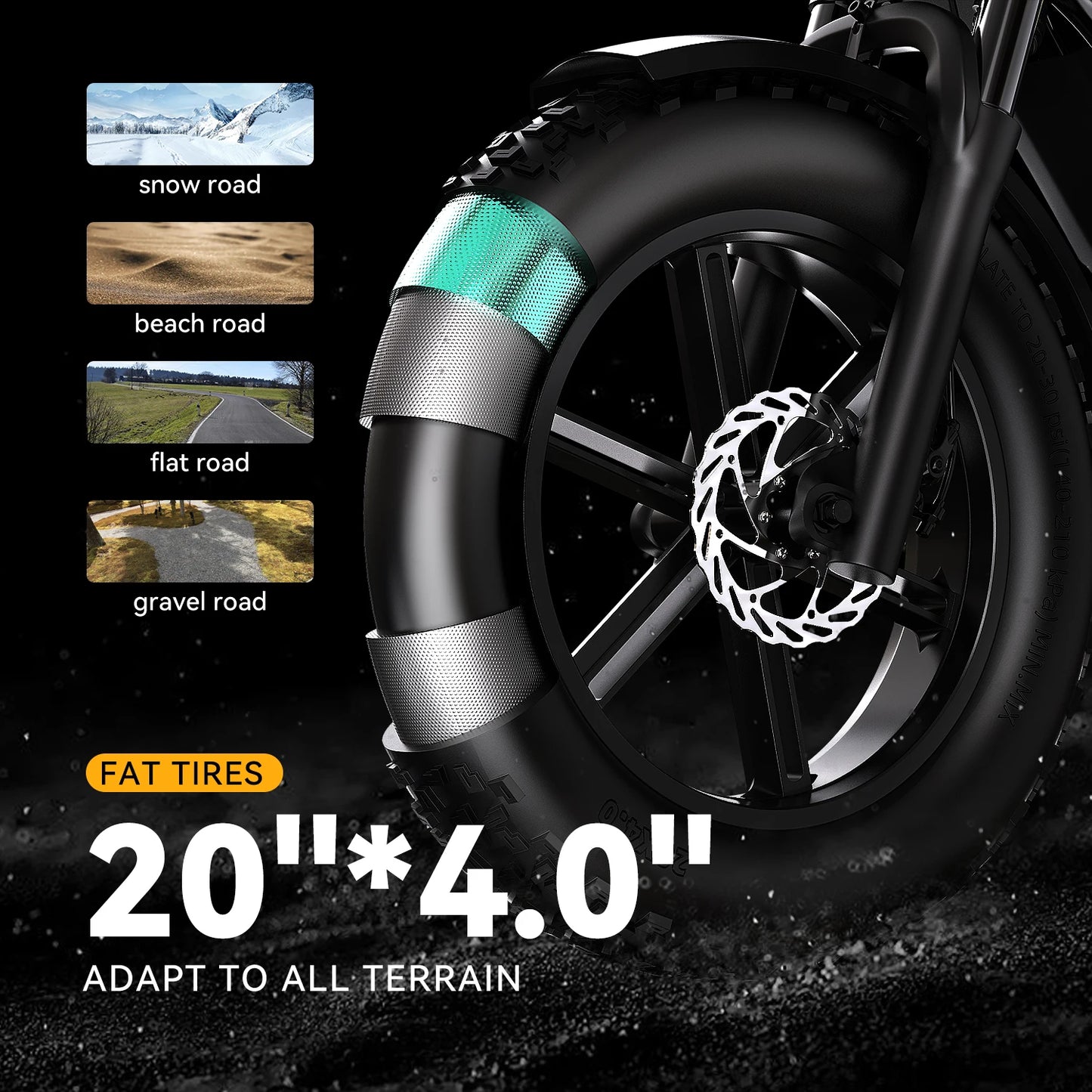 Cybervelo 1600W Peak E-bike for adults, 30+MPH Electric Dirt Bike, E-Motocycle Off-road ,Full Suspension Sonw Beach Urban EK11