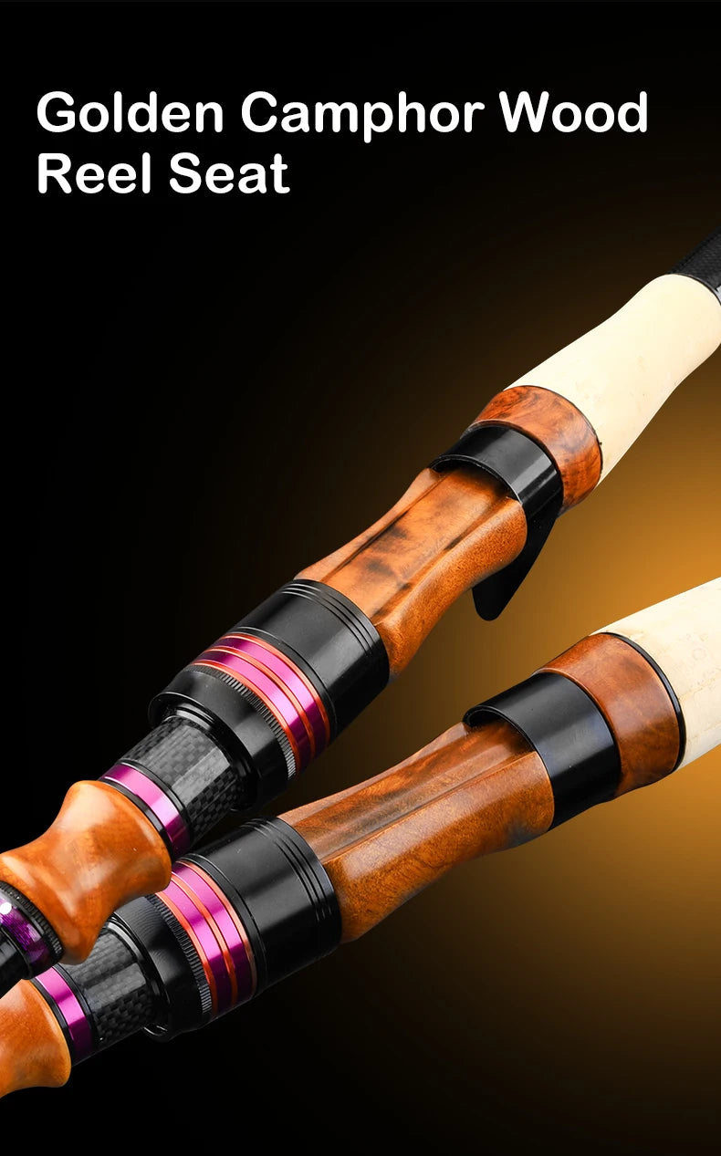 PURELURE 1.50m XUL BFS Telescopic Rod 5ft Travel Rod Trout Spinning Casting Solid Tip Carbon Fishing Rod Small Bait Perch Rod