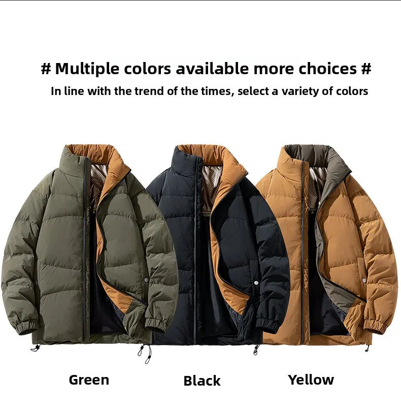 Outdoor Mountaineering Suits Down Jackets Couple Outfits Thickened Windproof Cold-proof Winter Cotton-padded Bread Jackets Coats
