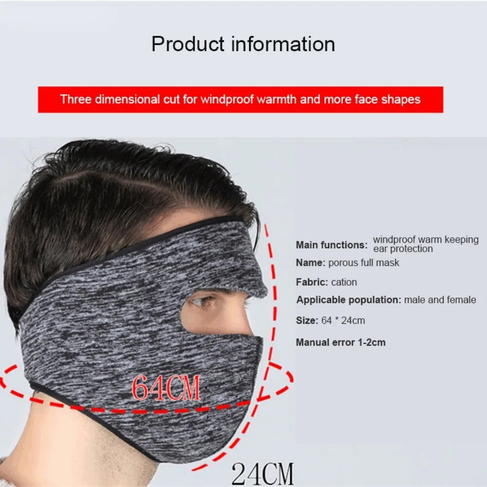 Balaclava Ski Mask Winter Windproof Thermal Fleece Full Face Mask Outdoor Hunting Hiking Cycling Ear Warmer Cover for Men Women