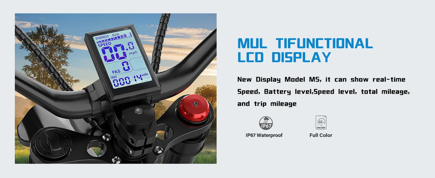 2025 Electric Dirt Bike X2 Pro Electric Motorcycle 6000W(Peak) Motor 1800wh Battery 7 Speed 50MPH Off Road Electric Bicycle