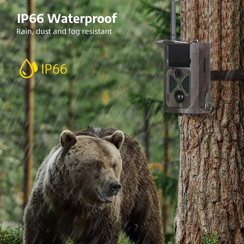 Outdoor 4G 30MP Infrared 2K Live Show APP Trail Camera Cloud Service Night Vision Wild Hunting Cameras Night Vision PhotoTraps