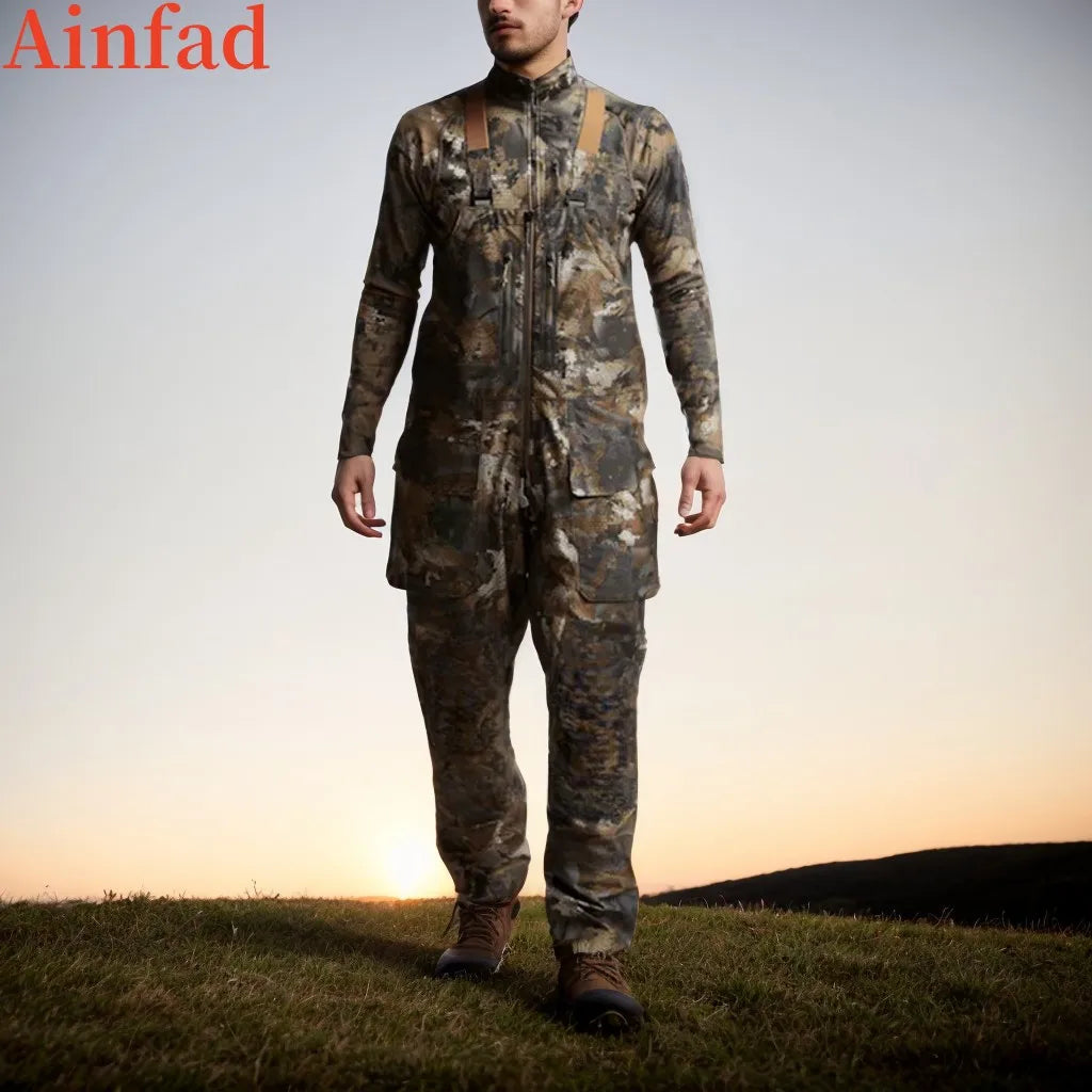 High quality duck hunting outdoor work camouflage pants hunting Hudson Bibs