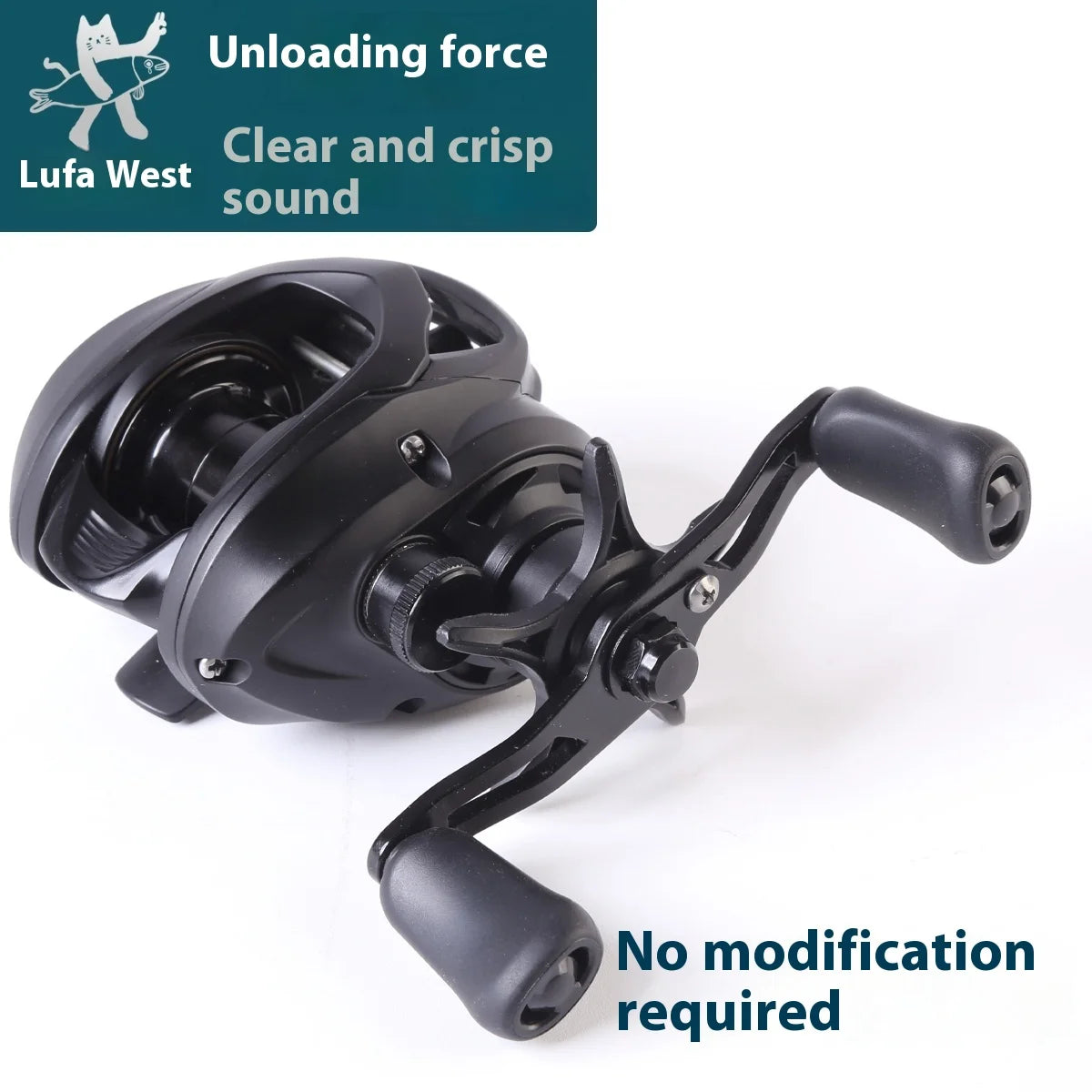 New Lufaxi Unparalleled 7.1: 1 Baitcast Fishing Reels DC 160g Electronic Brake All-metal Bait Cast Fishing Reels Fishing Tool