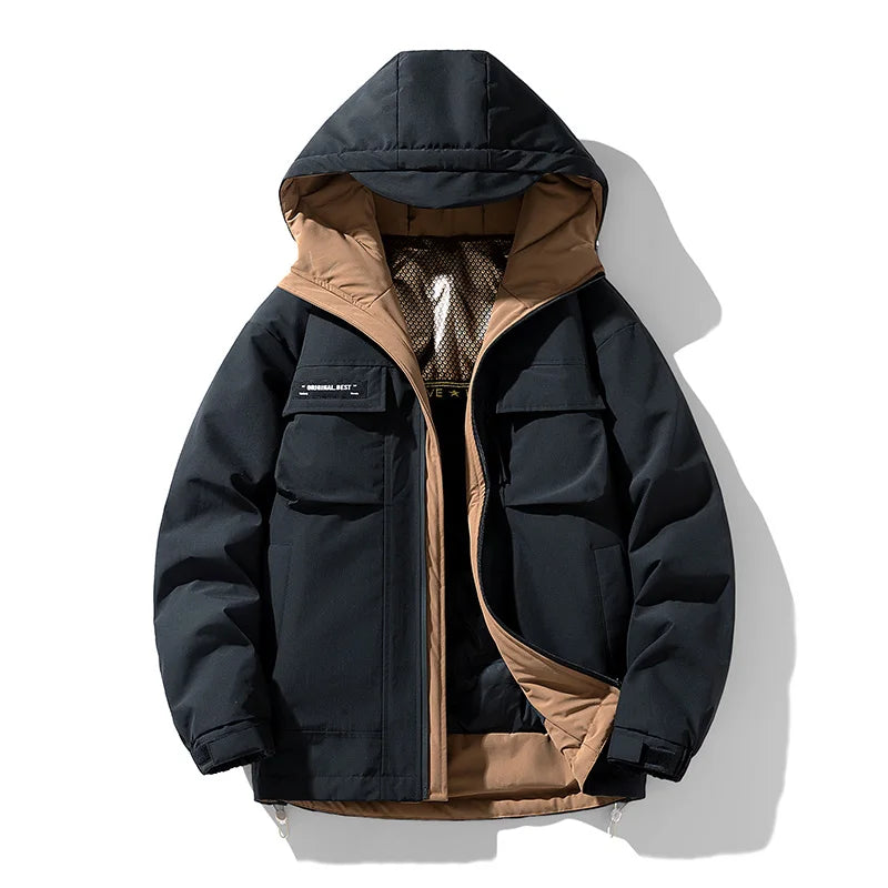 Outdoor Mountaineering Suits Down Jackets Couple Outfits Thickened Windproof Cold-proof Winter Cotton-padded Bread Jackets Coats
