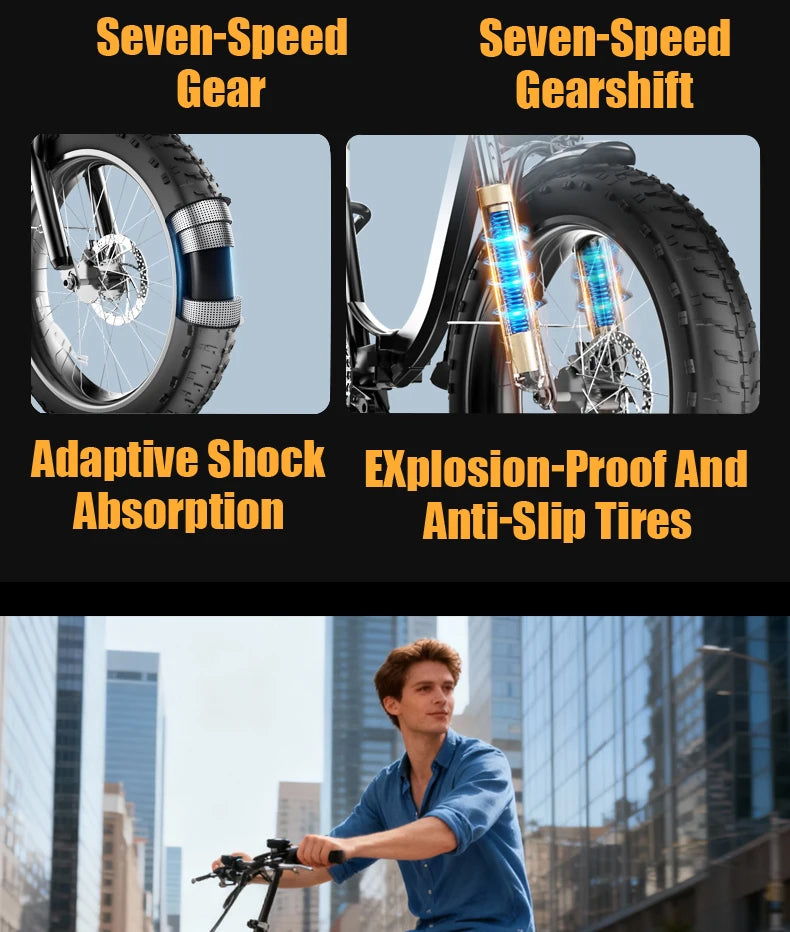 DEEPOWER L20 750W LG lithium battery accessory, suitable for urban leisure commuting cycling electric bike, electric dirt bike