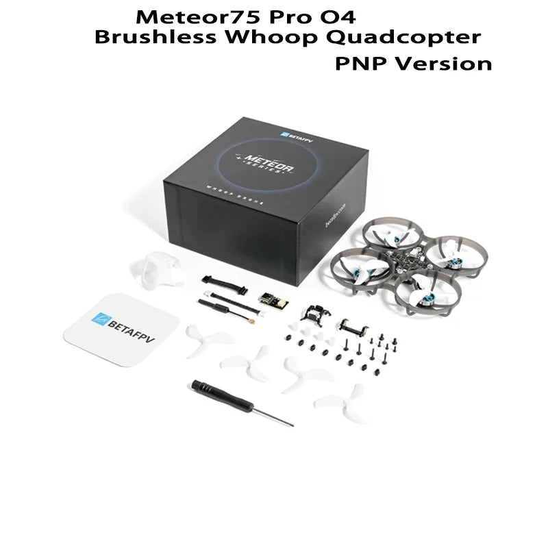 BETAFPV Meteor75 Pro Brushless Whoop Quadcopter DJI O4/PNP Version with Matrix 1S 3IN1 HD FC and 1102 Motor Mini Smart RC Drones