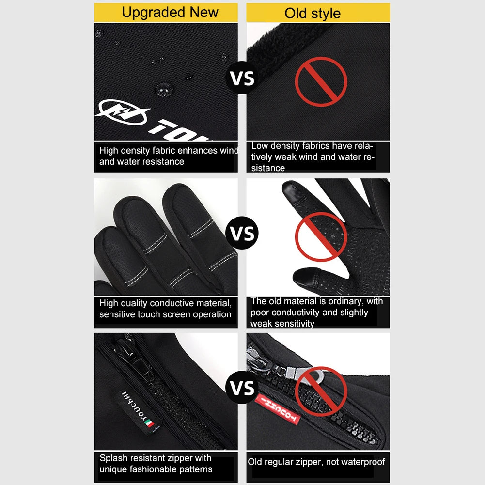 Heated Gloves Eletric Thermal Heat Gloves Winter Warm Skiing Snowboarding Hunting Fishing Waterproof Heated Rechargeable Gloves