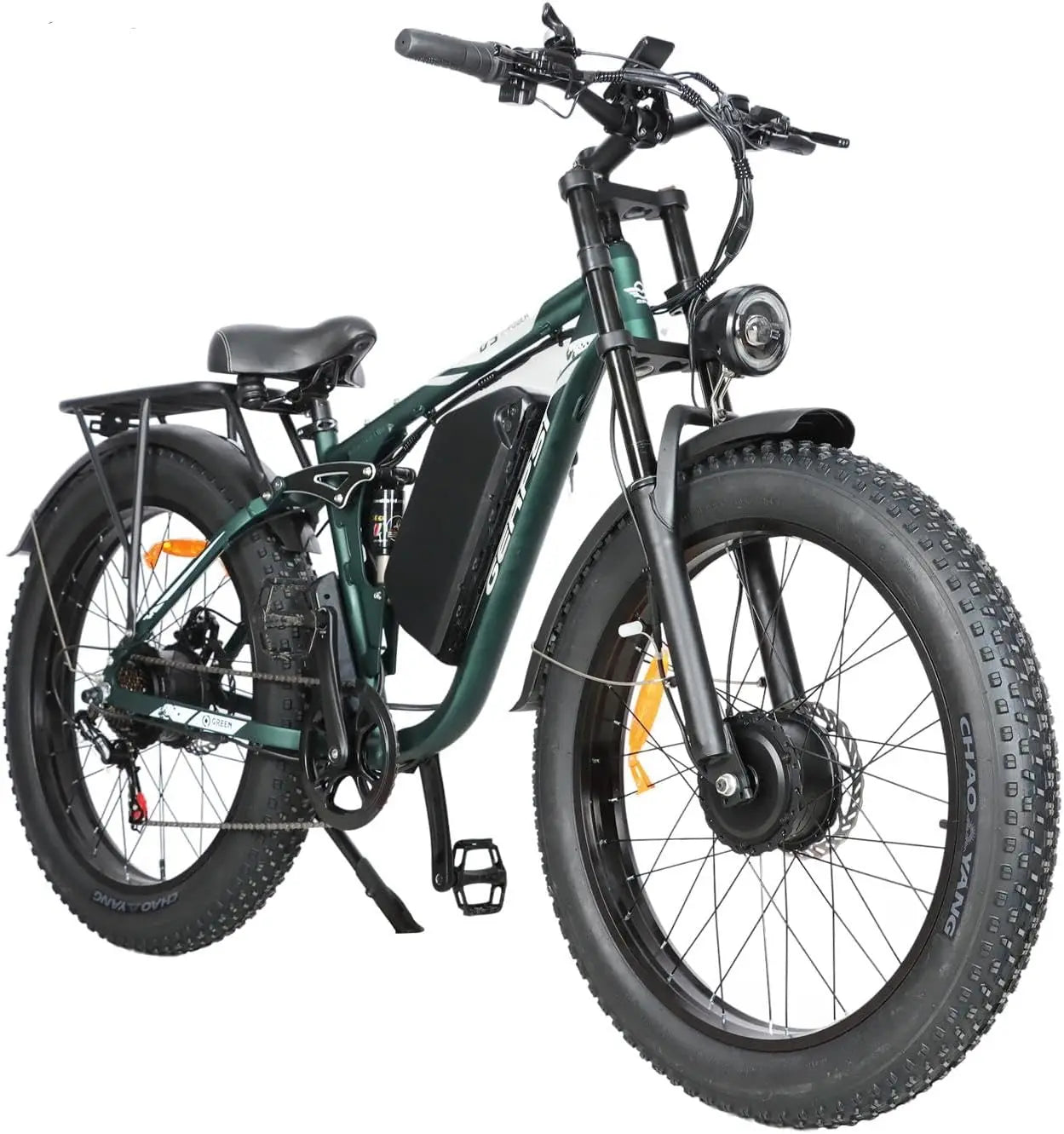 BAOLUJIE Peak 3000W/5000W Dual Motor Electric Bicycle  E-Bike for Adults，Electric Motorcycle 48V/52V Battery，Max Speed 38 MPH