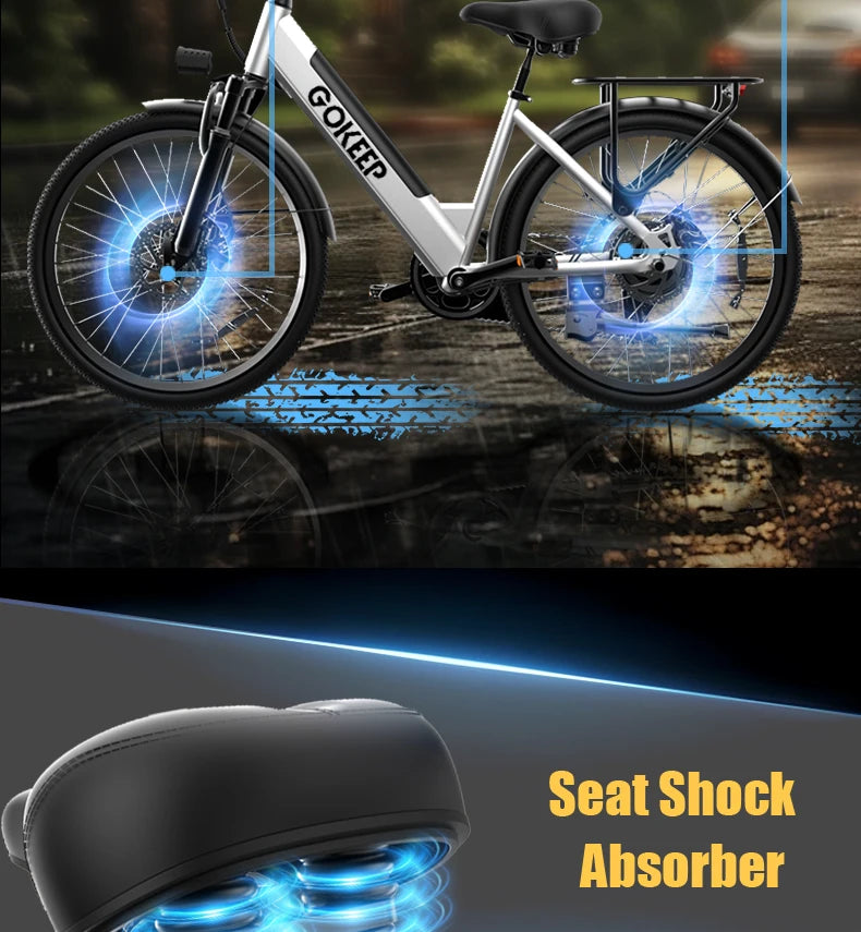 DEEPOWER EP26 offers convenient urban cycling, commuter and leisure electric bicycles, fitness cycling, and eco-friendly cycling